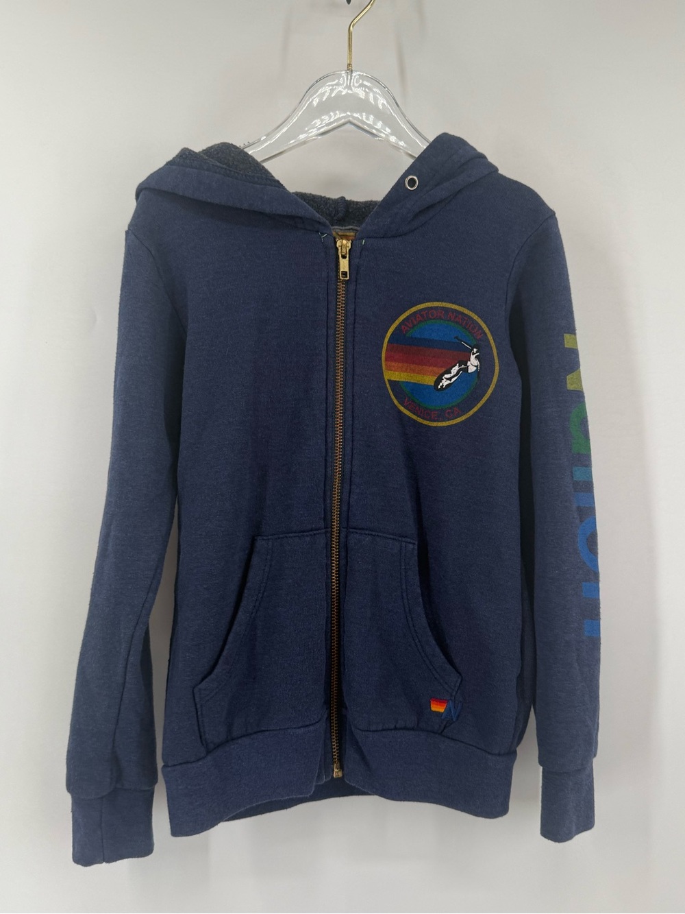 AVIATOR NATION VENICE ZIP HOODIE - NAVY kids 8